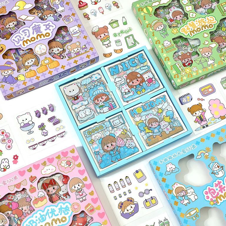 

Barang keren STIKER MOMO KARTUN AESTHETIC WATERPROOF 1 BOX ISI 1 PCS STIKER KARTUN LUCU ANTI AIR DEKORASI HANDBOOK