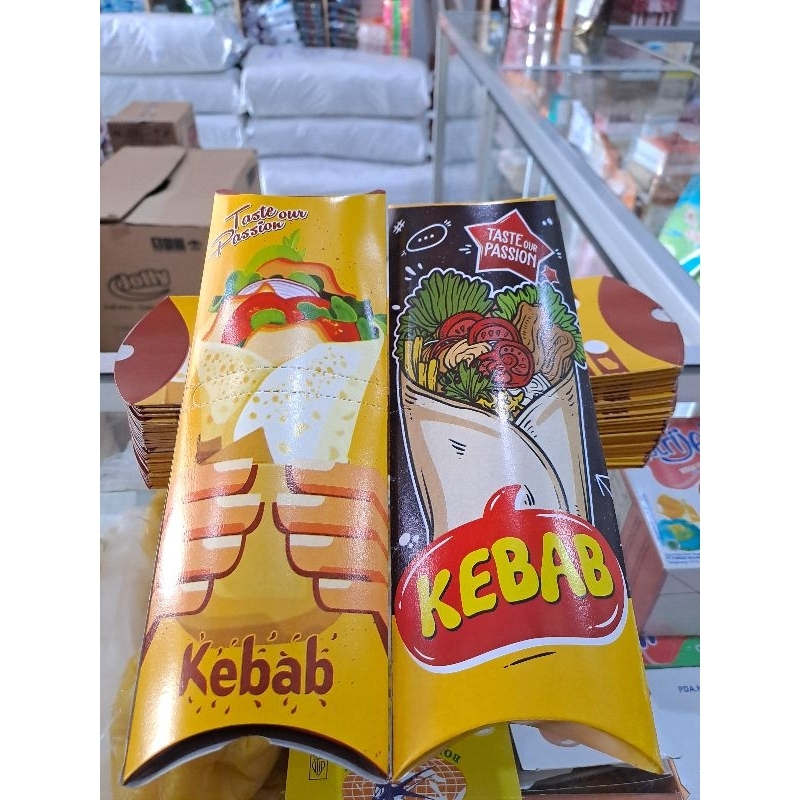 

KOTAK KEBAB/BUNGKUS KEBAB/BOX KEBAB DOS ISI 10 LEMBAR