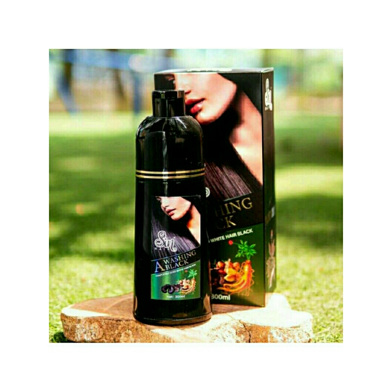Ready shampo sin hair New no 1 di jepang terlaris- ready black shampo penghitam uban, shampo pewarna