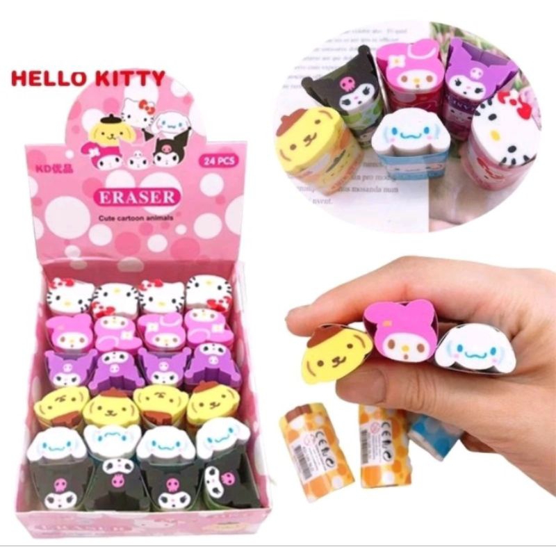 

Penghapus pensil Sanrio Kuromi melody Cinnamorol pompopurin