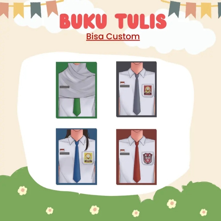 

Buku tulis, buku sekolah, buku custom, buku tulis custom, buku tulis sekolah, custom, buku satuan