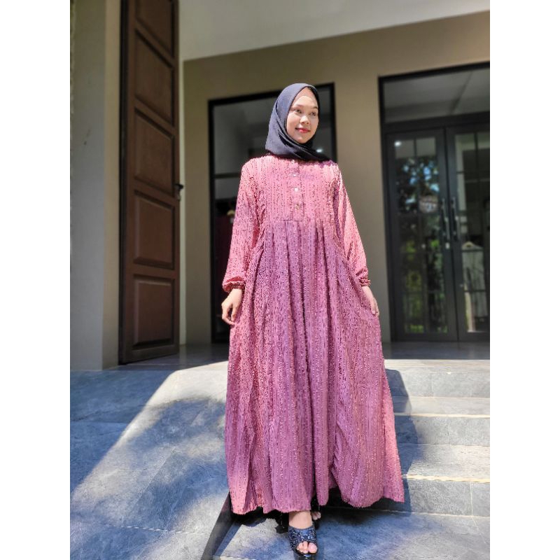 Gamis Magnoliya Model Terbaru Ori Bee Batik Pekalongan