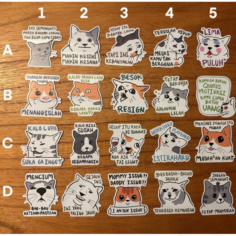 

Sticker Kucing Mental Illness EDISI 1