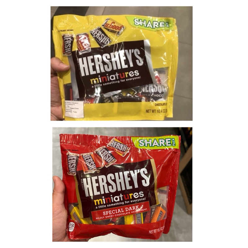 

Hershey's Miniatures Coklat Import Aneka Rasa - 294gr/pak made in USA