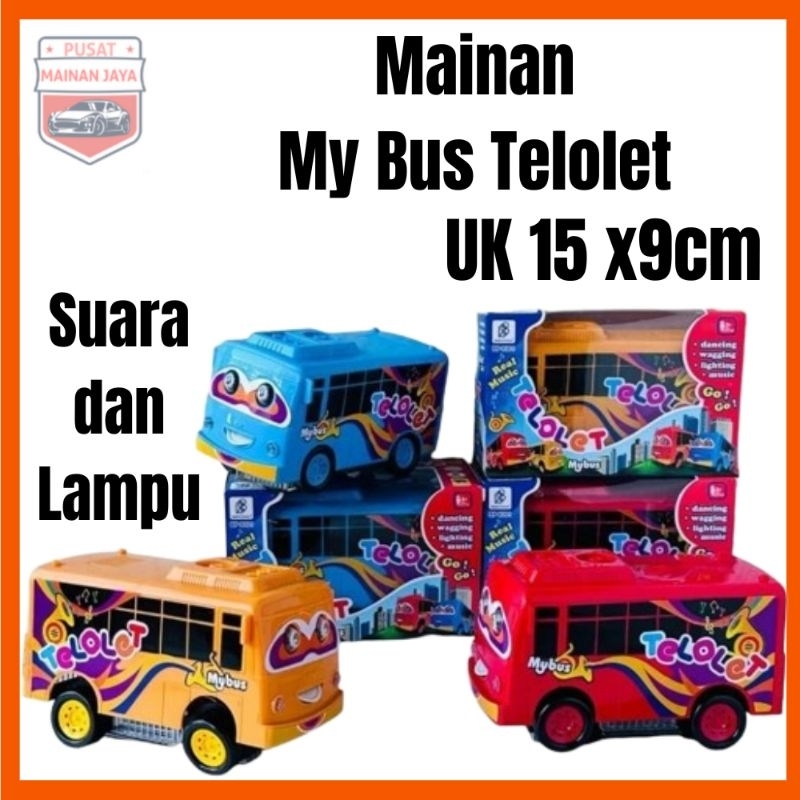 Mainan Anak Bus Telolet  Dancing Mini My Bus Nyala Lampu Dan Suara