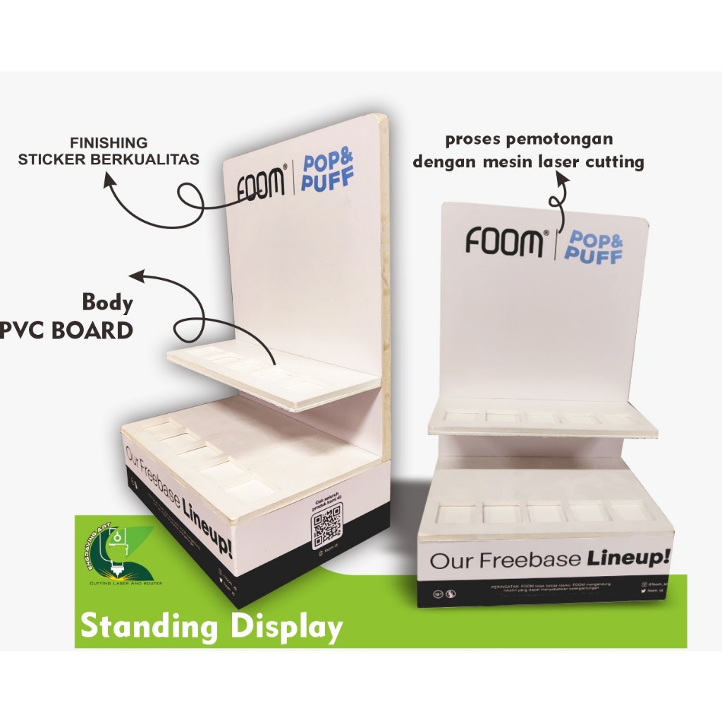 

Standing Display / Produk Display / PVC Board Display / Produk Holder