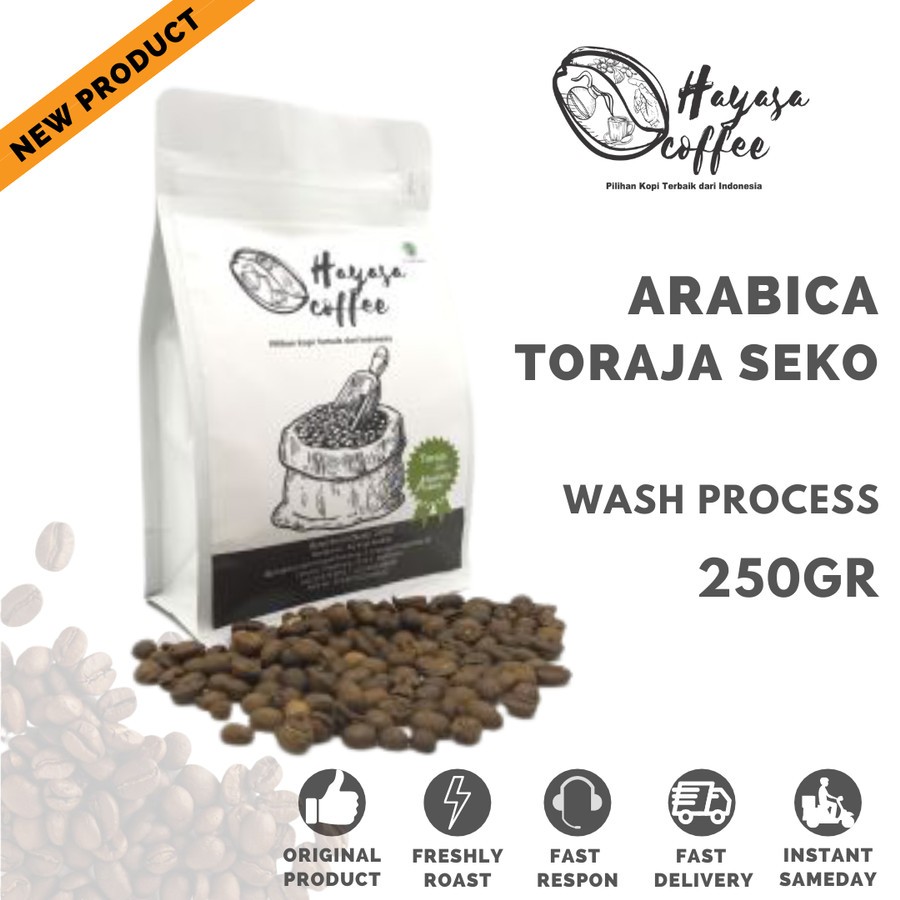 

Kopi Hayasa Toraja Seko Specialty Arabica - 250 Gr