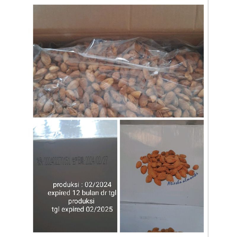 

Kacang Almond Cangkang Atiesha 10kg