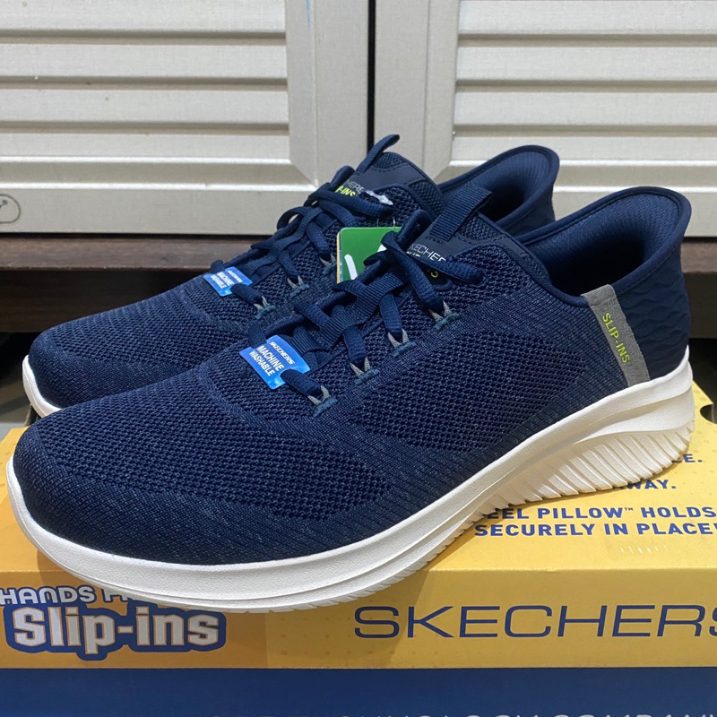 SEPATU SNEAKERS SKECHERS PRIA ORIGINAL - 45,5 NAVY