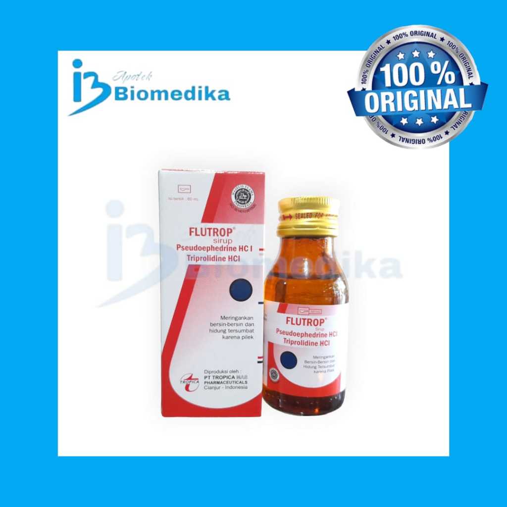 Flutrop Sirup Obat Pilek Anak 60 ml Per Botol