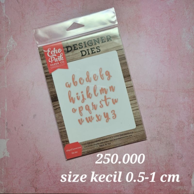 

METAL CUTTING DIES CETAKAN POTONG KERTAS ECHO PARK - HURUF KECIL UPPERCASE