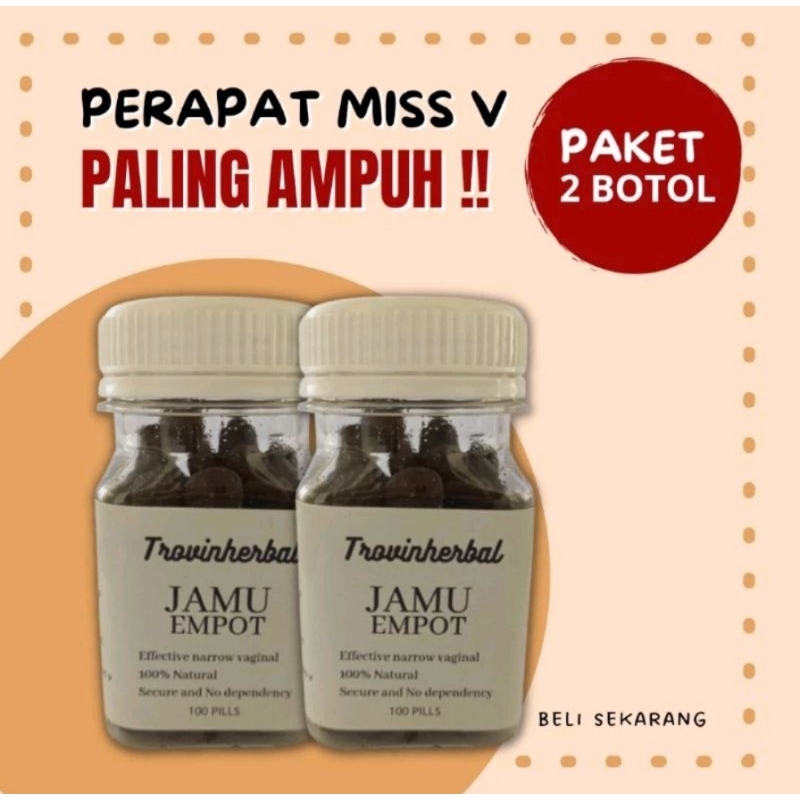 

(BONUS RAPET SET)Jamu Empot TrovinHerbal perapat MissV permanen