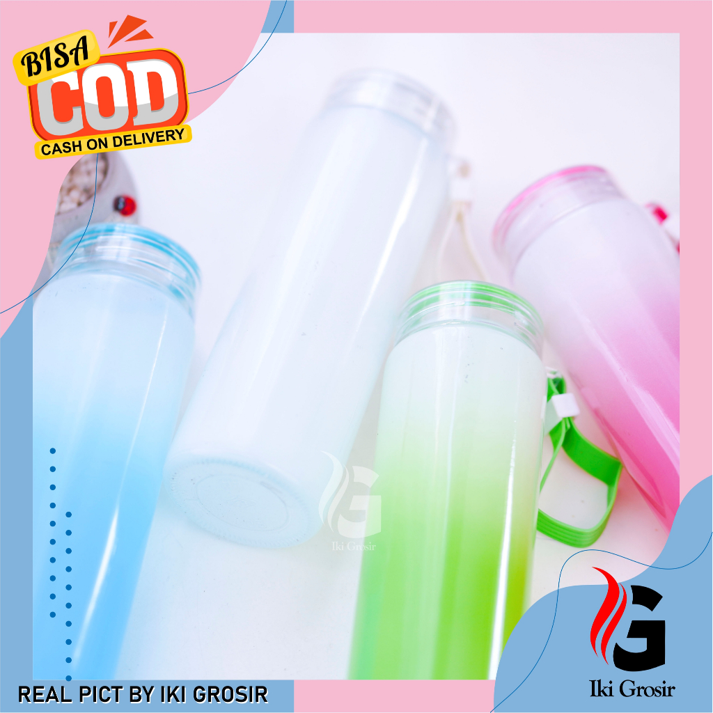 Botol Kaca Slim Gradasi Souvenir Tumbler Pernikahan