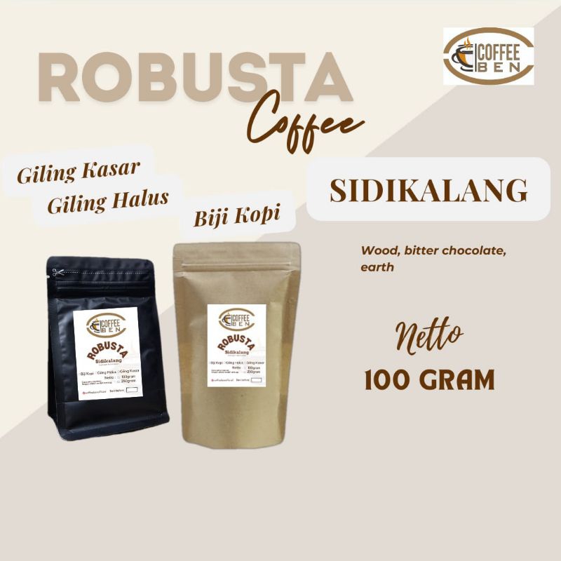 

CoffeeBen Kopi Robusta Sidikalang Natural 100gram