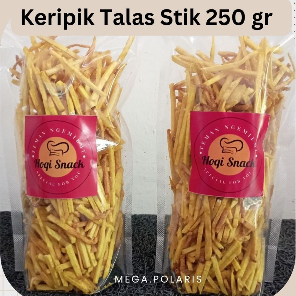 

Stik Talas Asli Gurih dan Renyah - Stick Tales Kunyit 250gr