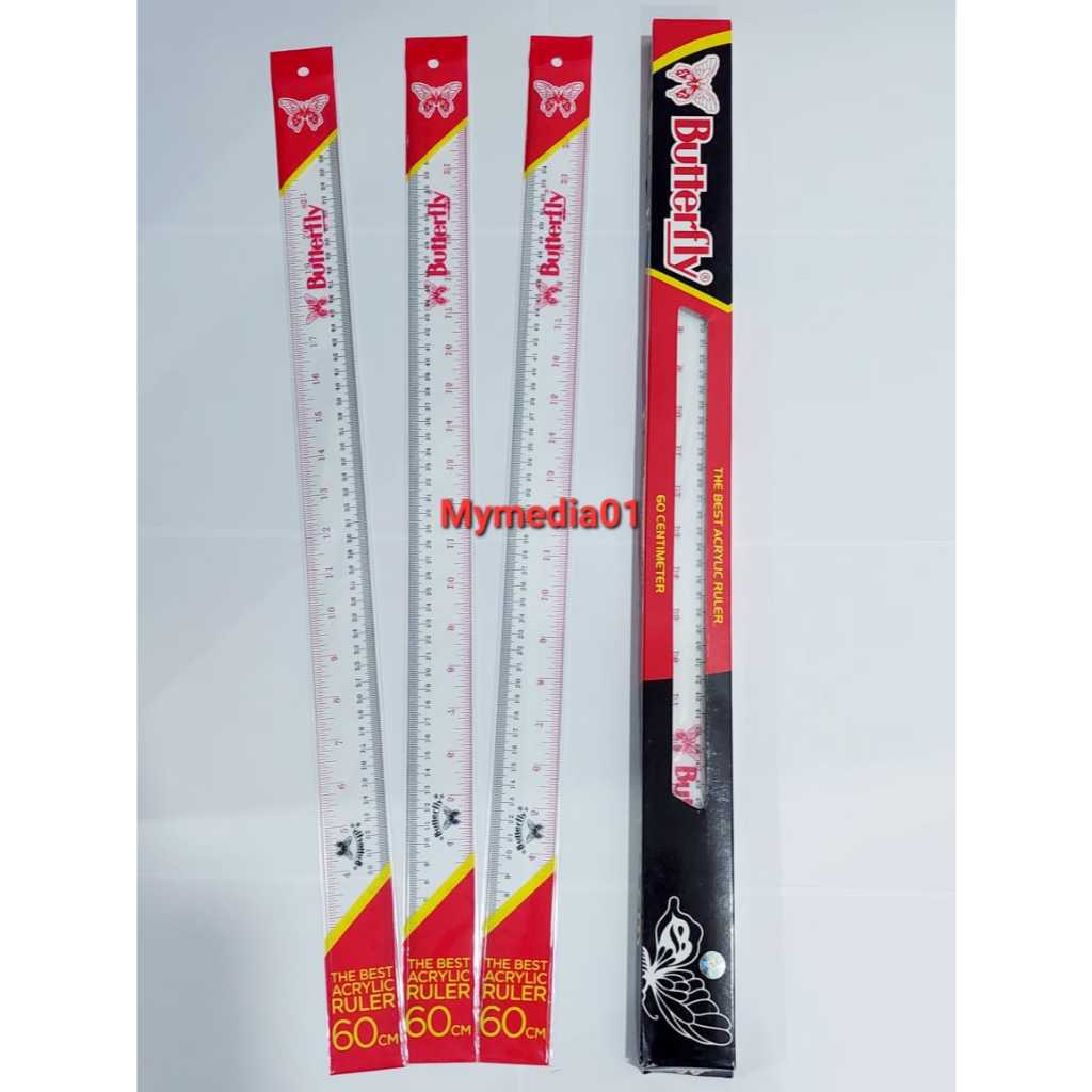 

PENGGARIS PLASTIK BUTTERFLY 60CM TERMURAH!!!