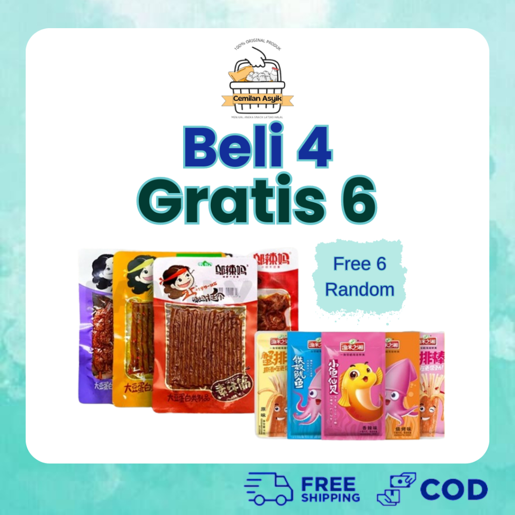 

Buy 4 get 6 Free [HALAL] WULAMA LATIAO Bundle | WULAMA GLUTEN | FOOD | CEMILAN SNACK A VEGETARIAN