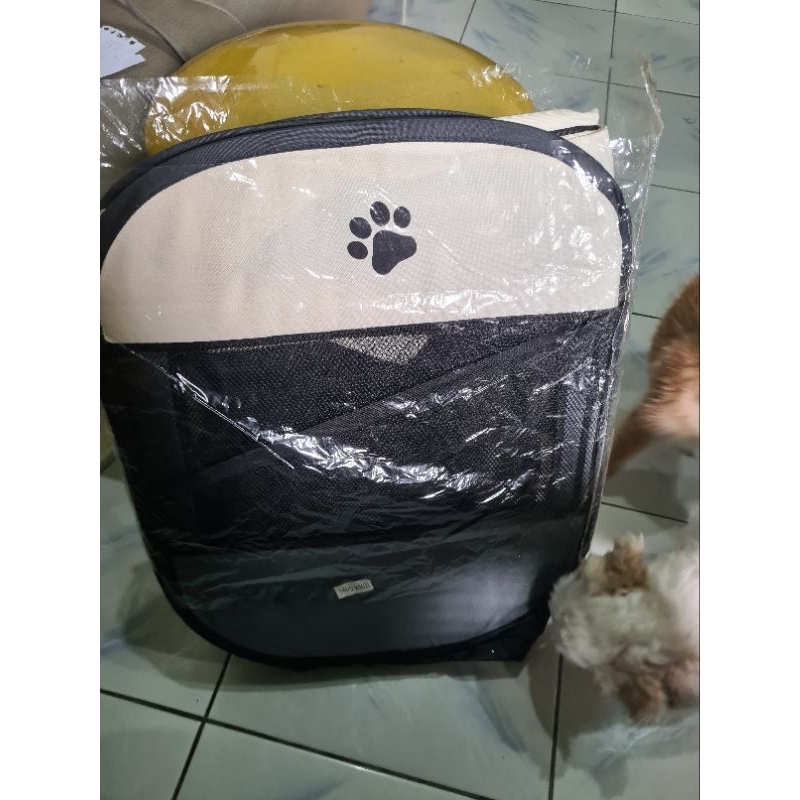 Kandang Portable Besar uk. L/ Kandang Anjing Kucing Besar Lipat/ Kandang Anti Ribet/ Kandang Anti Ny