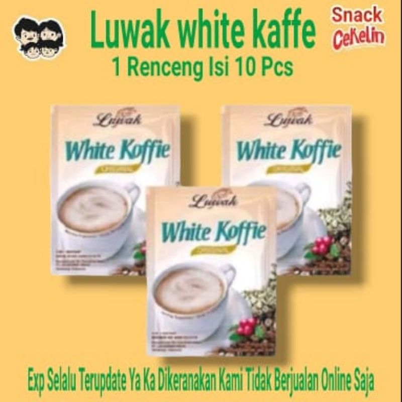 

kopi luwak white kaffe 1 renceng isi 10pcs