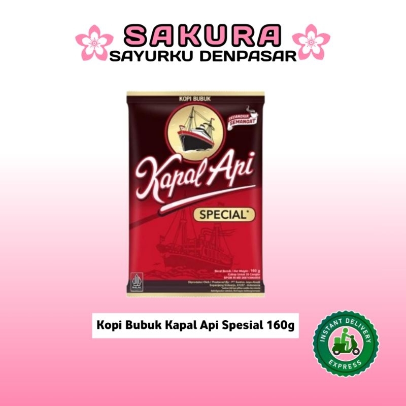 

Kopi Bubuk Kapal Api Spesial 160g - SAKURA