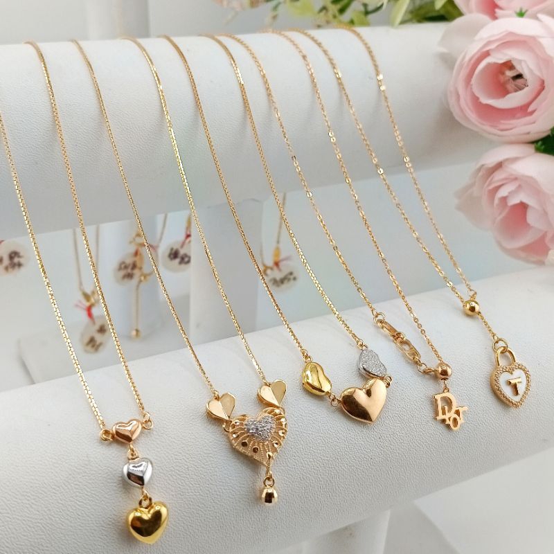 kalung emas dengan mendel cantik