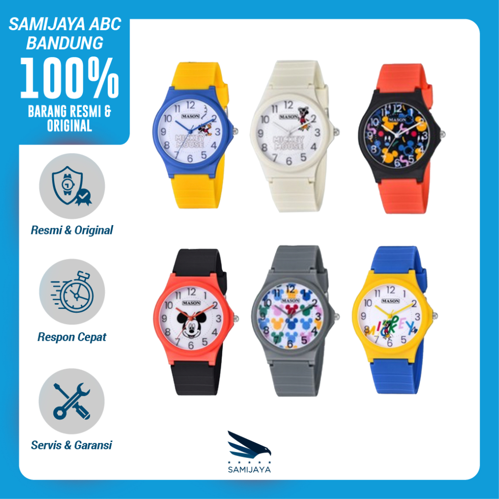 Jam Tangan Anak Cewek Cowok MASON Mickey series Original Resmi