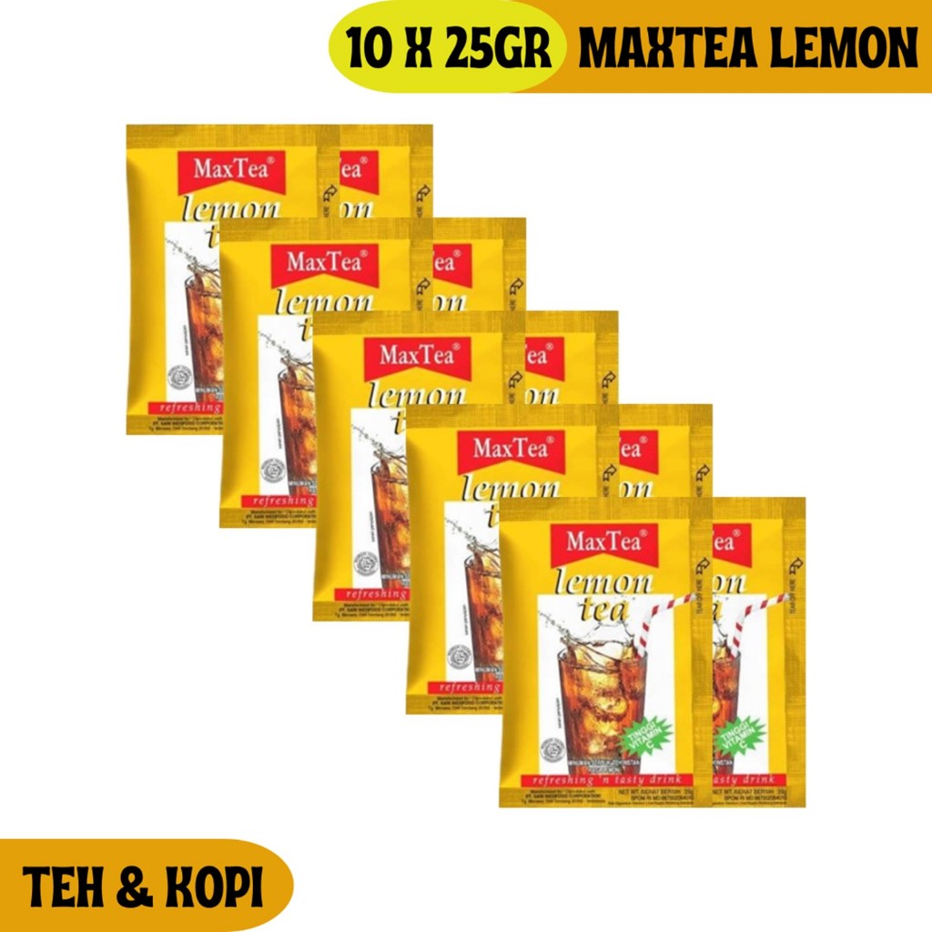 

Maxtea Minuman Serbuk Rasa Lemon Tea Kemasan Renceng