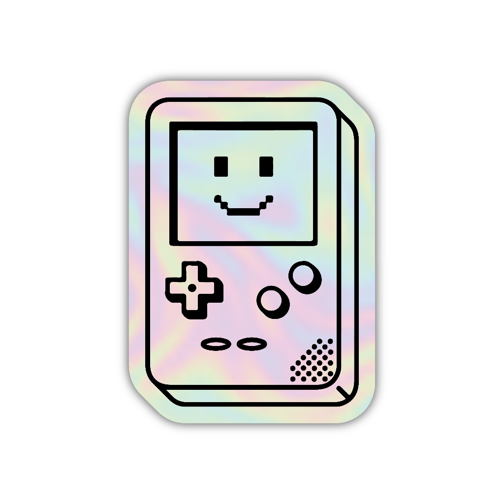 

Z195 sticker game boy aesthetic, stiker hologram satuan