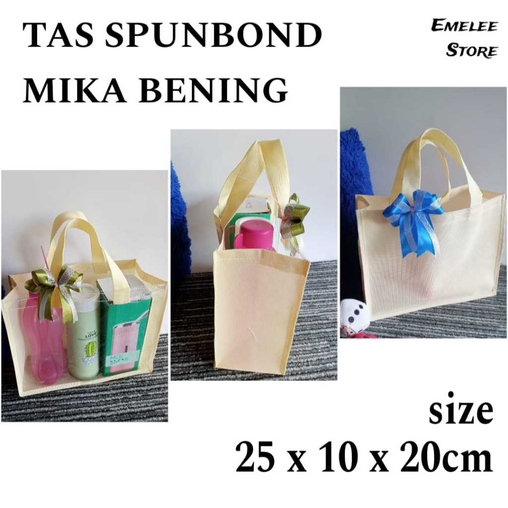 

Tas Spunbond Mika Bening 25 x 10 x 20 cm Terlaris