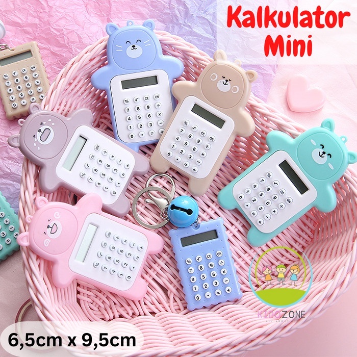 Kalkulator Mini Lucu Kecil Saku Calculator Karakter Korea Portable // kalkulator