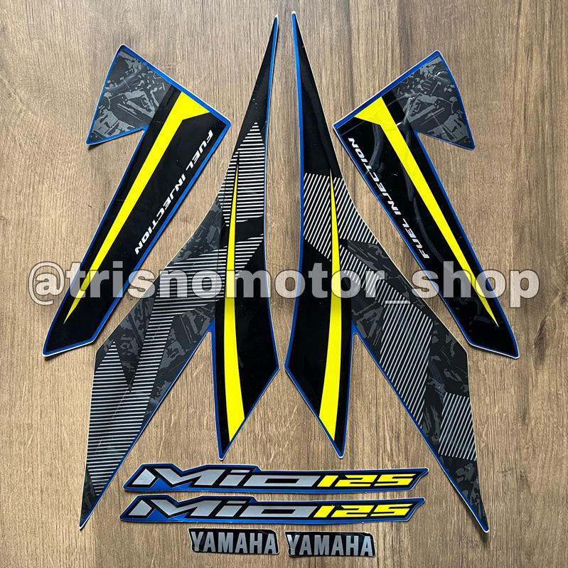 striping yamaha mio 125 mio m3 2018 biru full stiker list body polet MIO M3 standar terbaik trisnomo