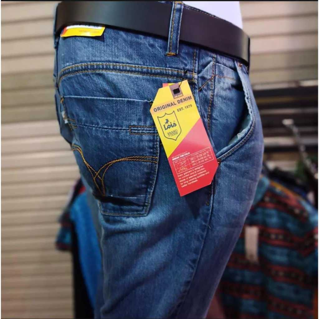 Celana Jeans Lois Original Pria jumbo 27-44 Panjang Terbaru - Jins Lois Cowok Asli 100% Premium