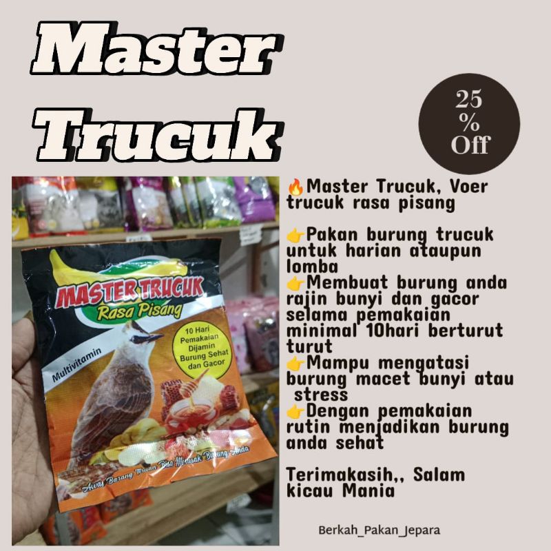 Master Trucuk / Voer Trucuk Lomba / Voer trucuk Gacor