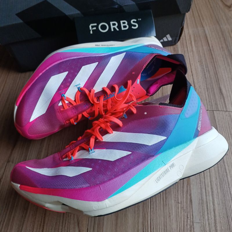 Adidas Adizero Adios Pro 3 Race Week 2 Gydnia Signal Pink || cyan