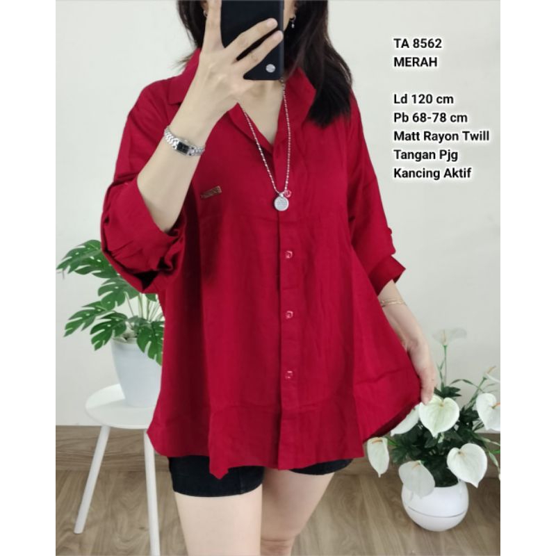 TA 8562. Kemeja Ld 120 Rayon Twill Plat
