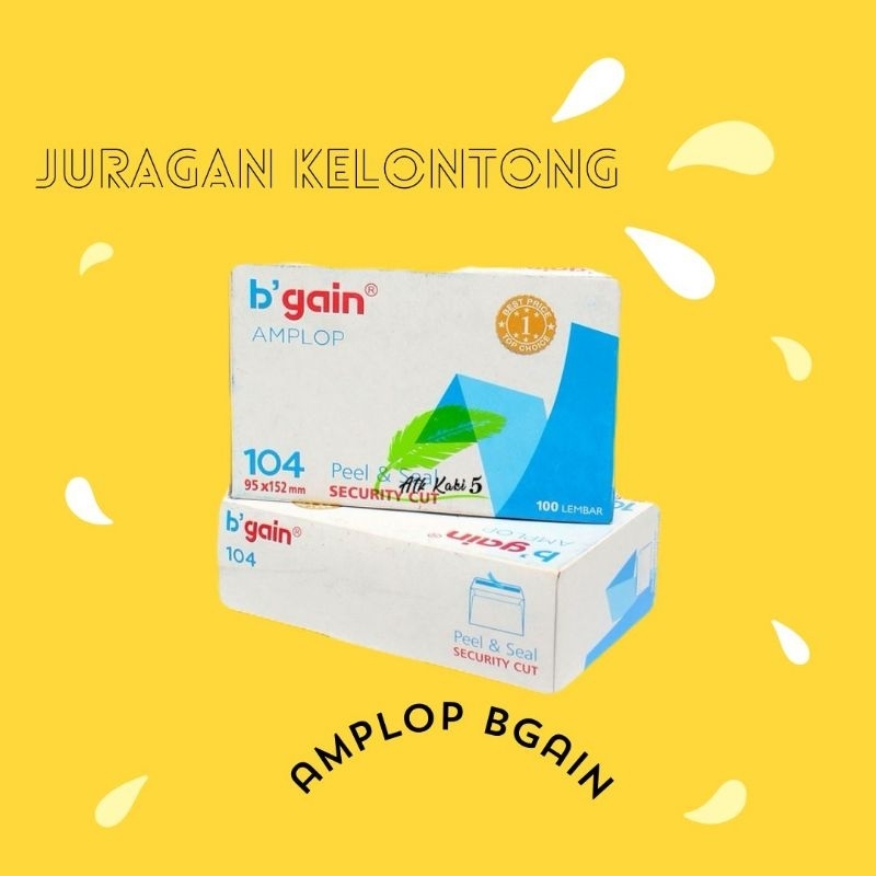 

Amplop bgain / amplop polos / amplop b gain 104