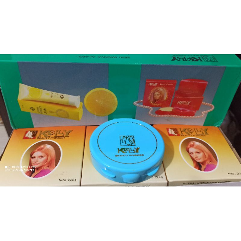 KELLY BEDAK PADAT BEAUTY POWDER KUNING LANGSAT