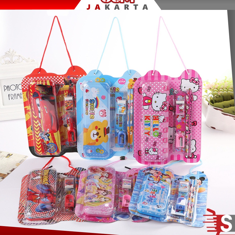 

Sale Oke OSM JKT S6139 Set Alat Tulis 6 in 1 Stationery Set Souvenir Anak Paket Alat Tulis Sekolah Fancy Set Anak Motif Karakter Lucu