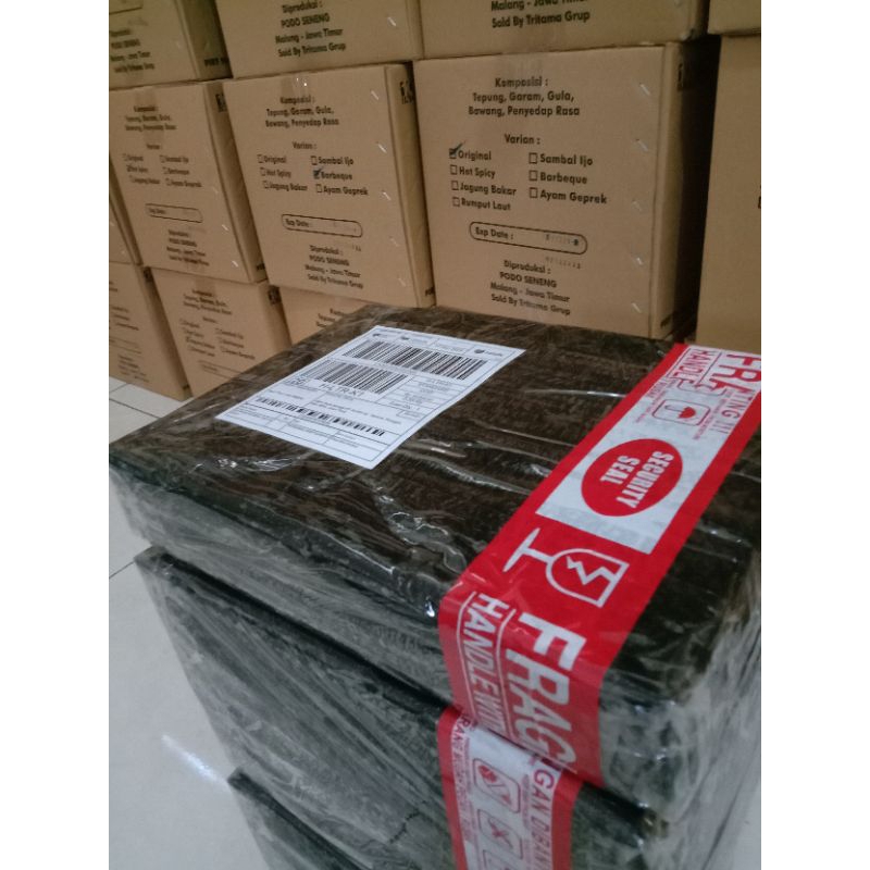 Camilan Snack Keripik Emping Jagung Merk NUSANTARA Aneka Rasa Oleh-oleh Khas Malang