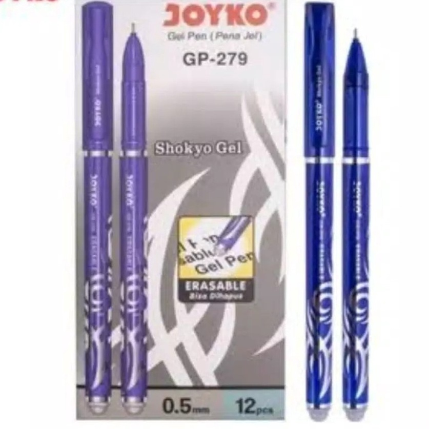 

Pilihan Terbaik 1 lusin pulpen gp 279 joyko bisa dihapus tinta biru hitam 1 box isi 12 pcs