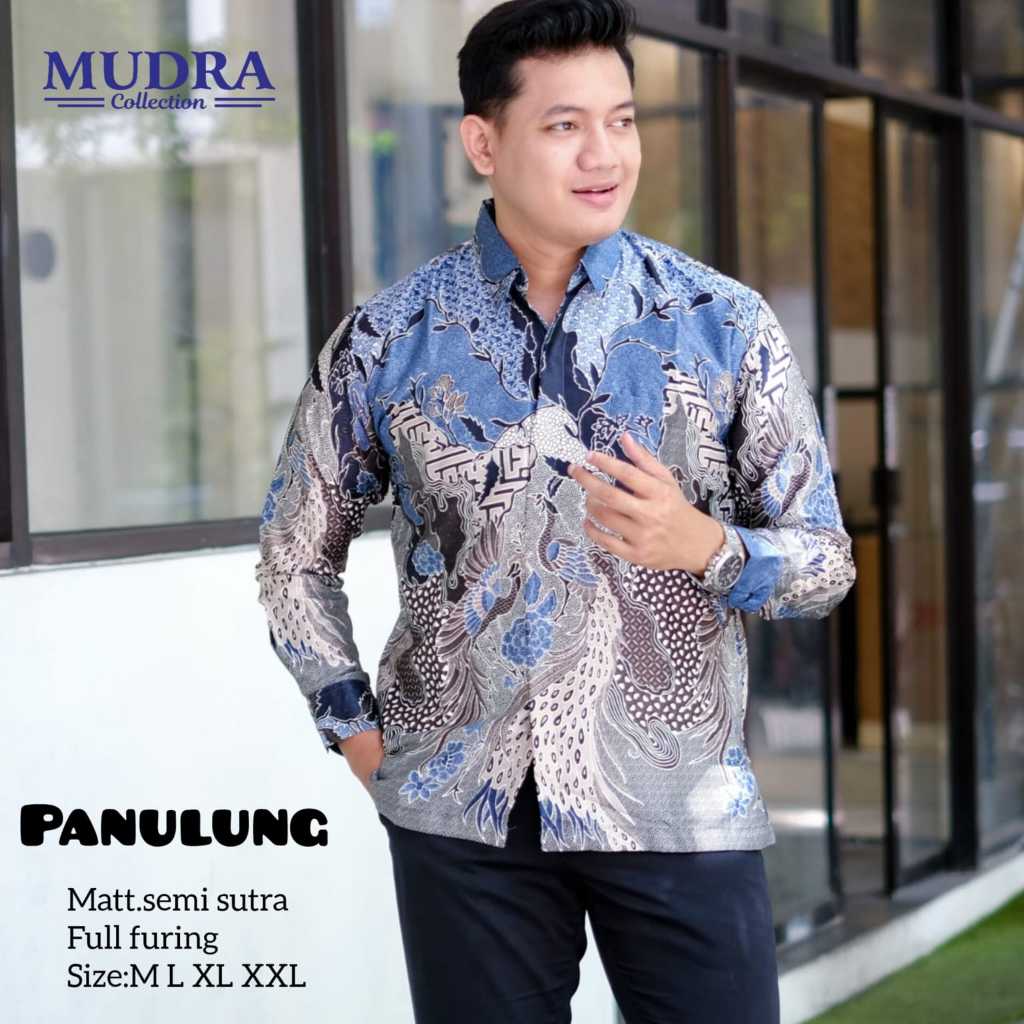 Batik Mudra Collection / Batik Pria Lengan Panjang / Batik Terbaru / Panulung / Mudra Hijab