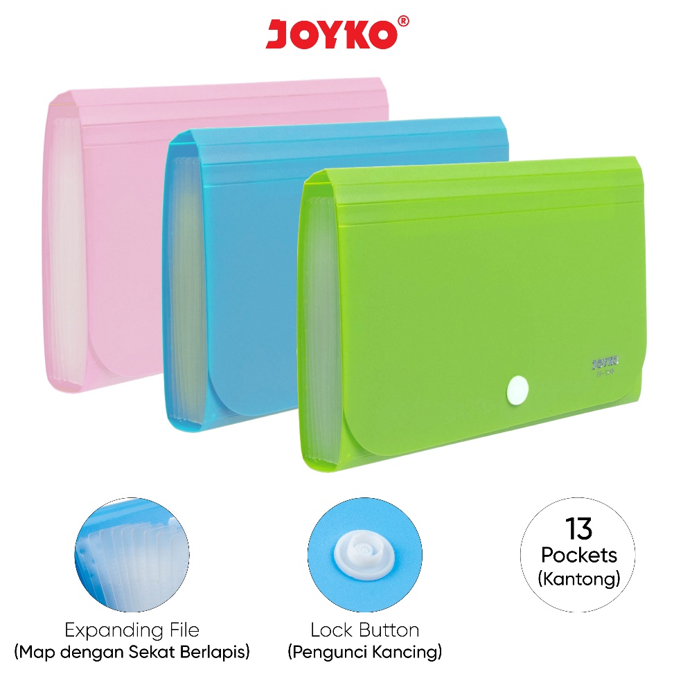 

Makin murah Expanding File Map Harmonika Joyko EF1218 Giro 13 Pocket