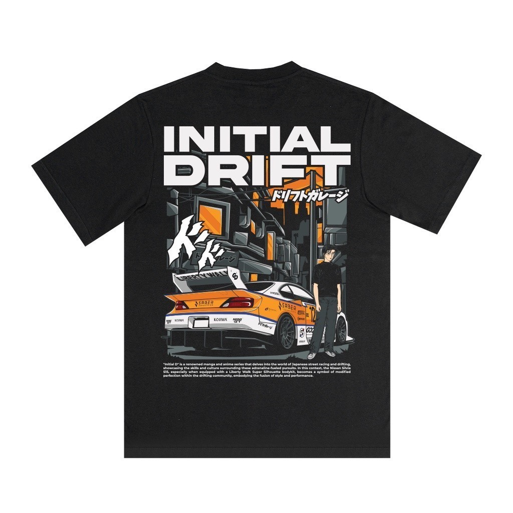 Kaos Garasi Drift Initial Drift LBWK Baju Racing Kaos Pria Wanita