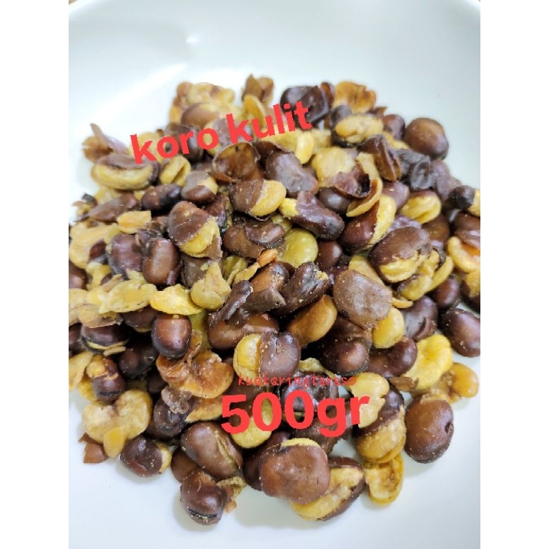 

Kacang Koro Kulit 250g//500g Kacang Koro Jaipong Cemilan Gurih