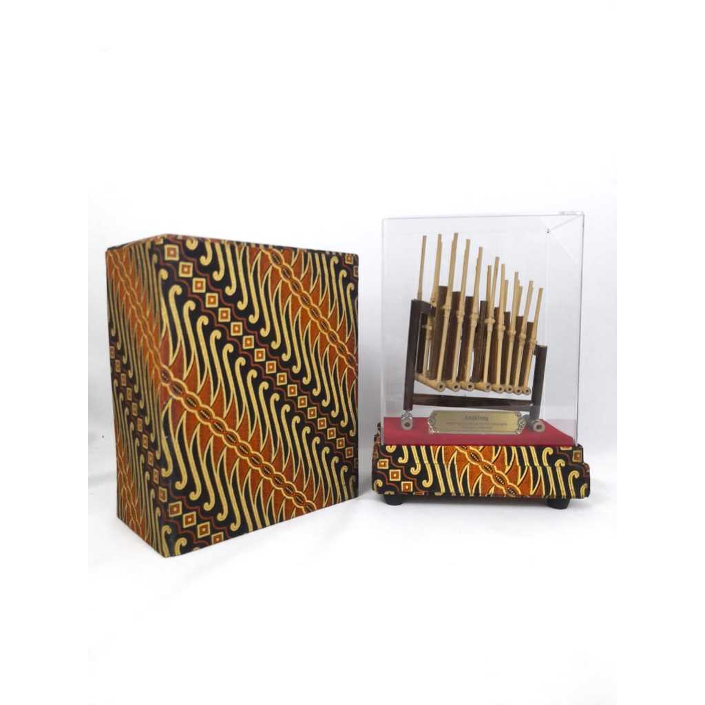 Souvenir Miniatur Angklung Mini Exclusive Tutup Akrilik