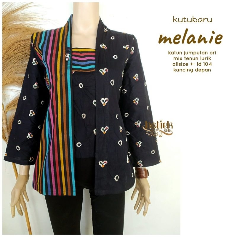 Kebaya Kutubaru Jumputan Ori Premium Kombinasi lurik Kebaya Kondangan Kebaya Wisuda Hijab Batik Mode