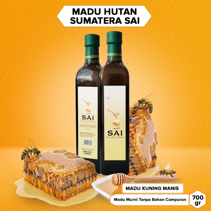

Madu Kuning Hutan Sumatera SAI (Manis) 700Gr
