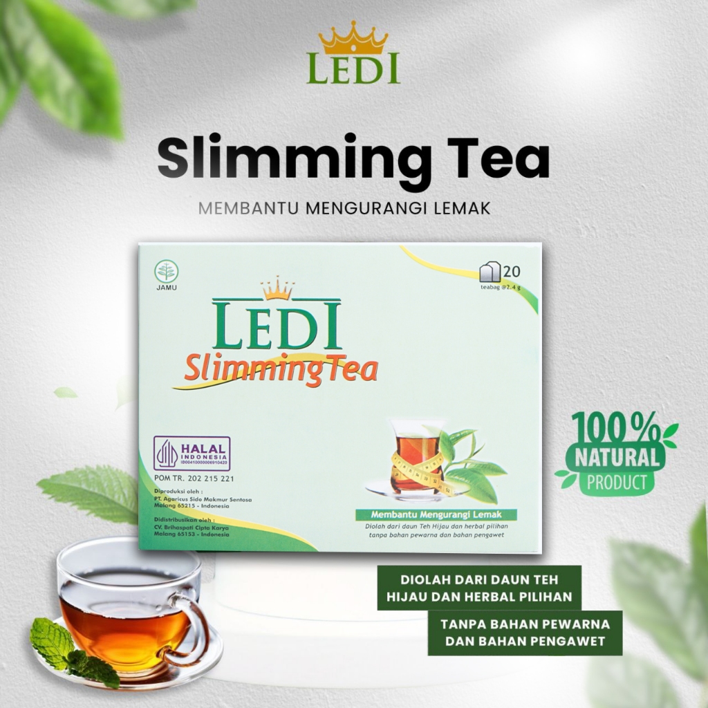 

LEDI SLIMMING TEA - Teh pelangsing Untuk Membakar Lemak 100% ORIGINAL BPOM