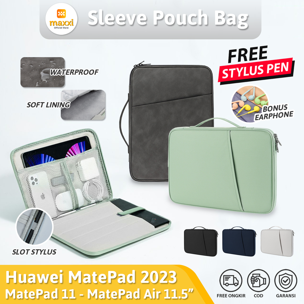 Tas Tablet MatePad 11.5 S MatePad Air 11.5 11 inch 2023 2021 Huawei Tahan Air Bonus Stylus Pen Soft 