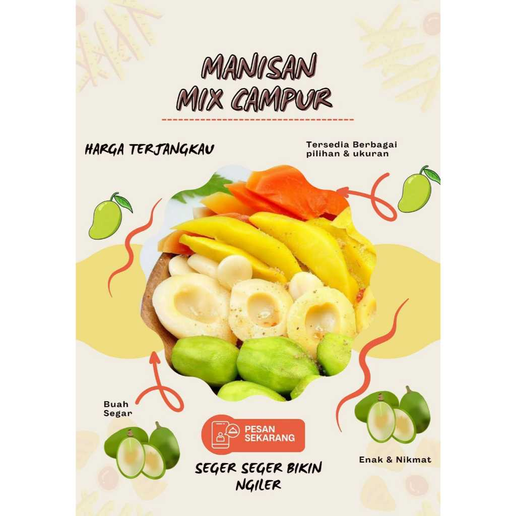

Manisan Basah Buah Mix Campur